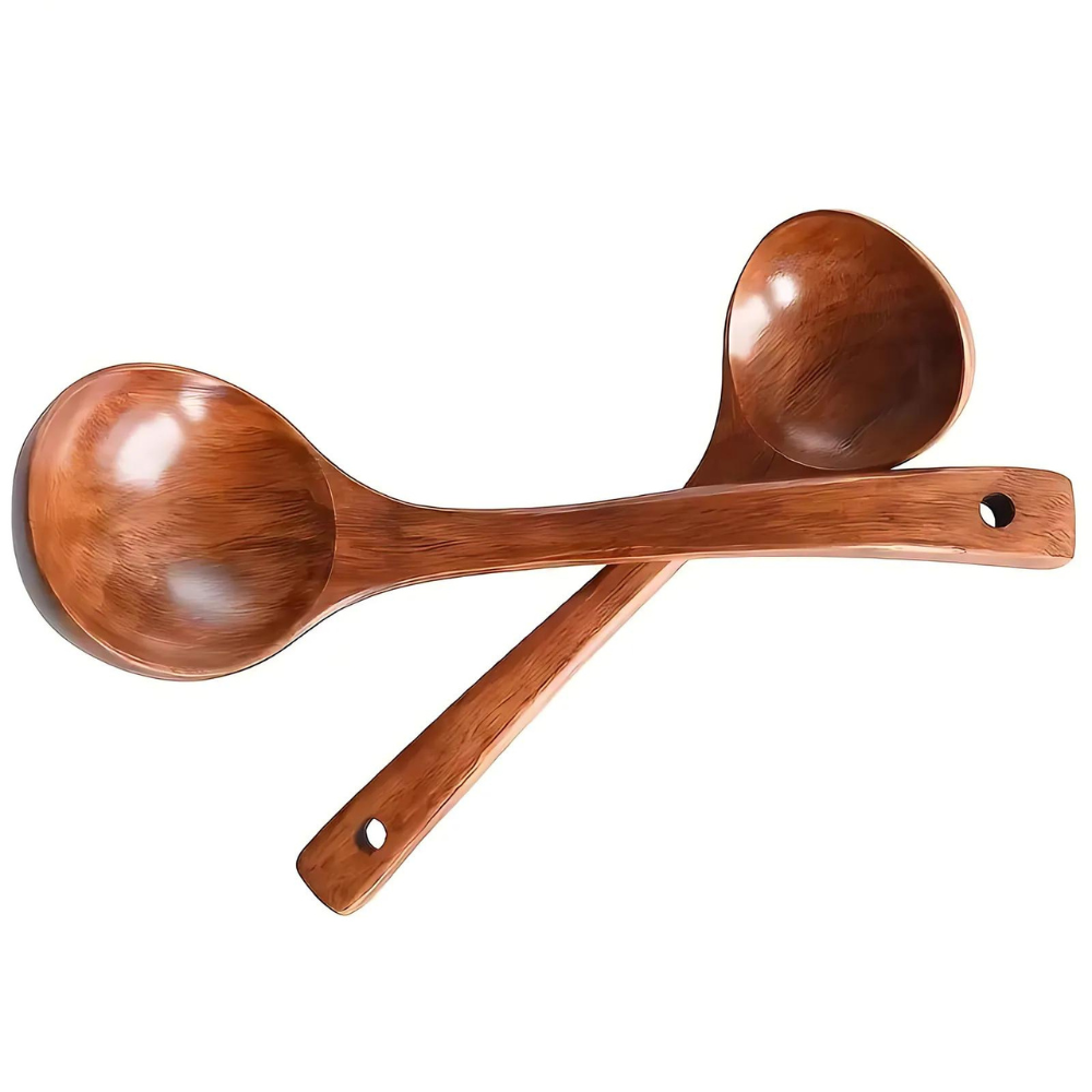 Natural Wooden Soup Spoon - 1pc 5