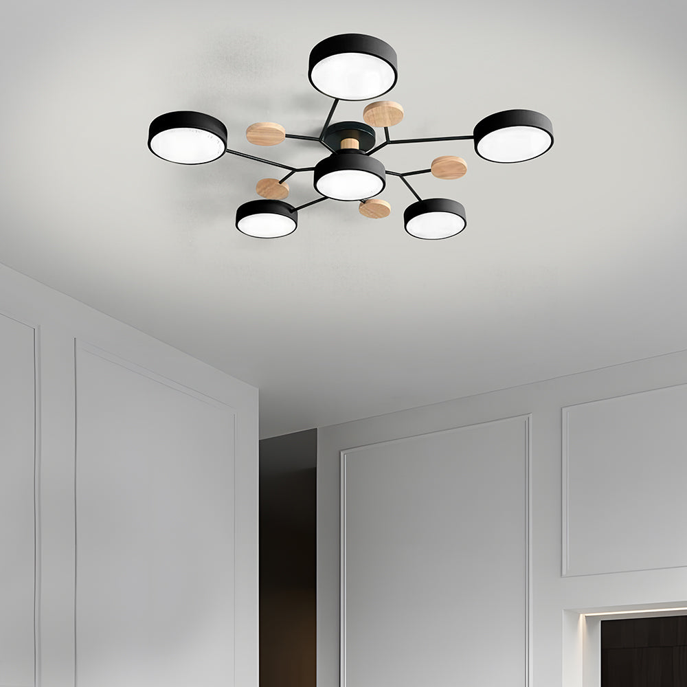 Naturalis | Elegant Organic Metal Ceiling Lamp for Dining Room Lights 14