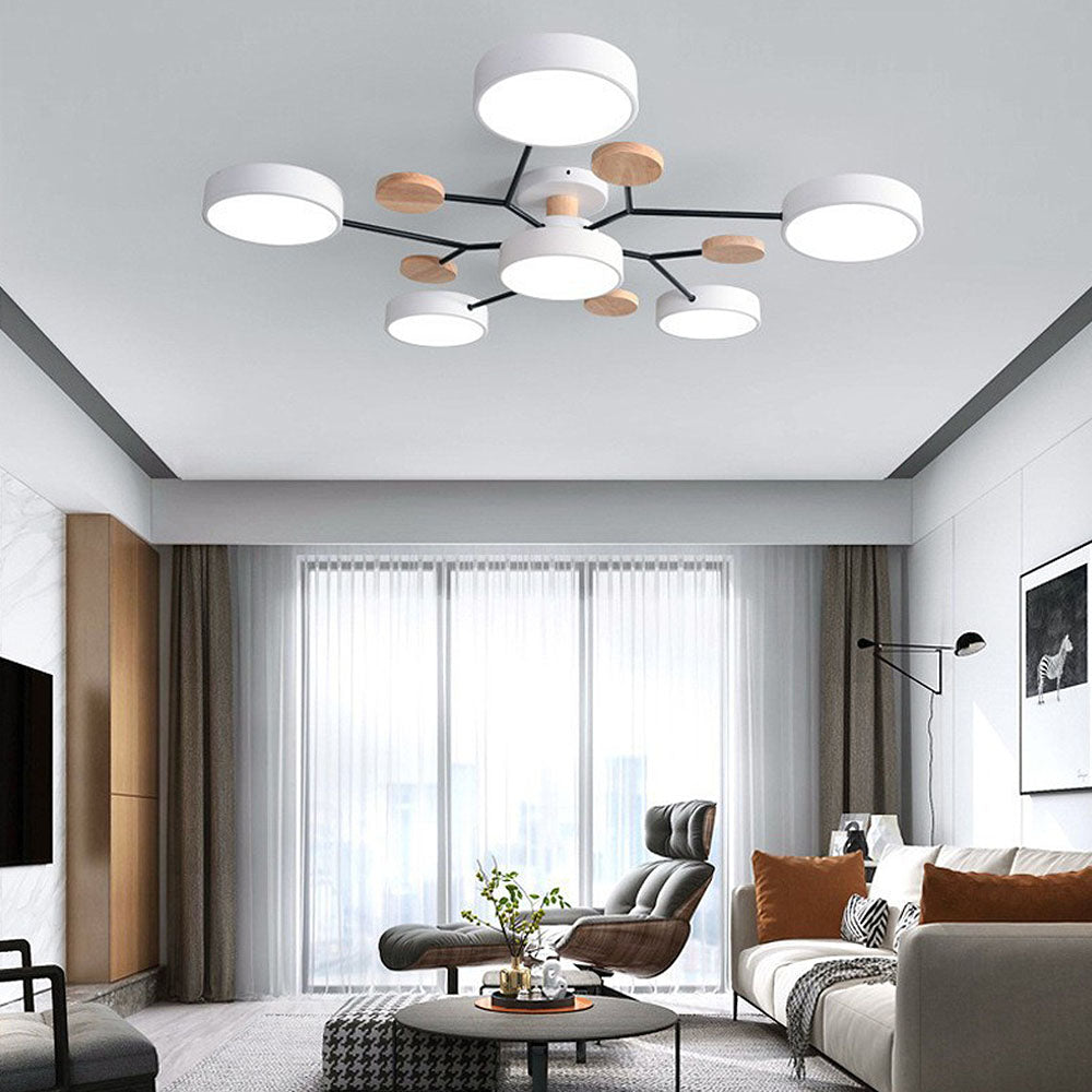 Naturalis | Elegant Organic Metal Ceiling Lamp for Dining Room Lights 4