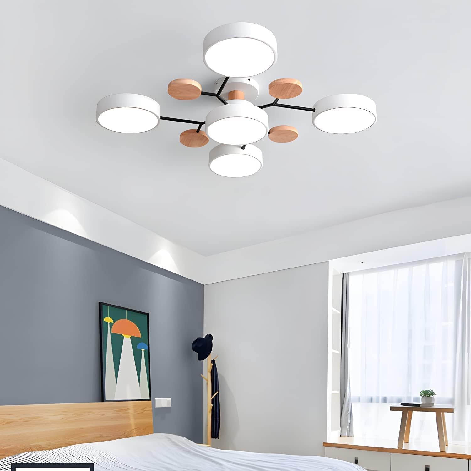 Naturalis | Elegant Organic Metal Ceiling Lamp for Dining Room Lights 8