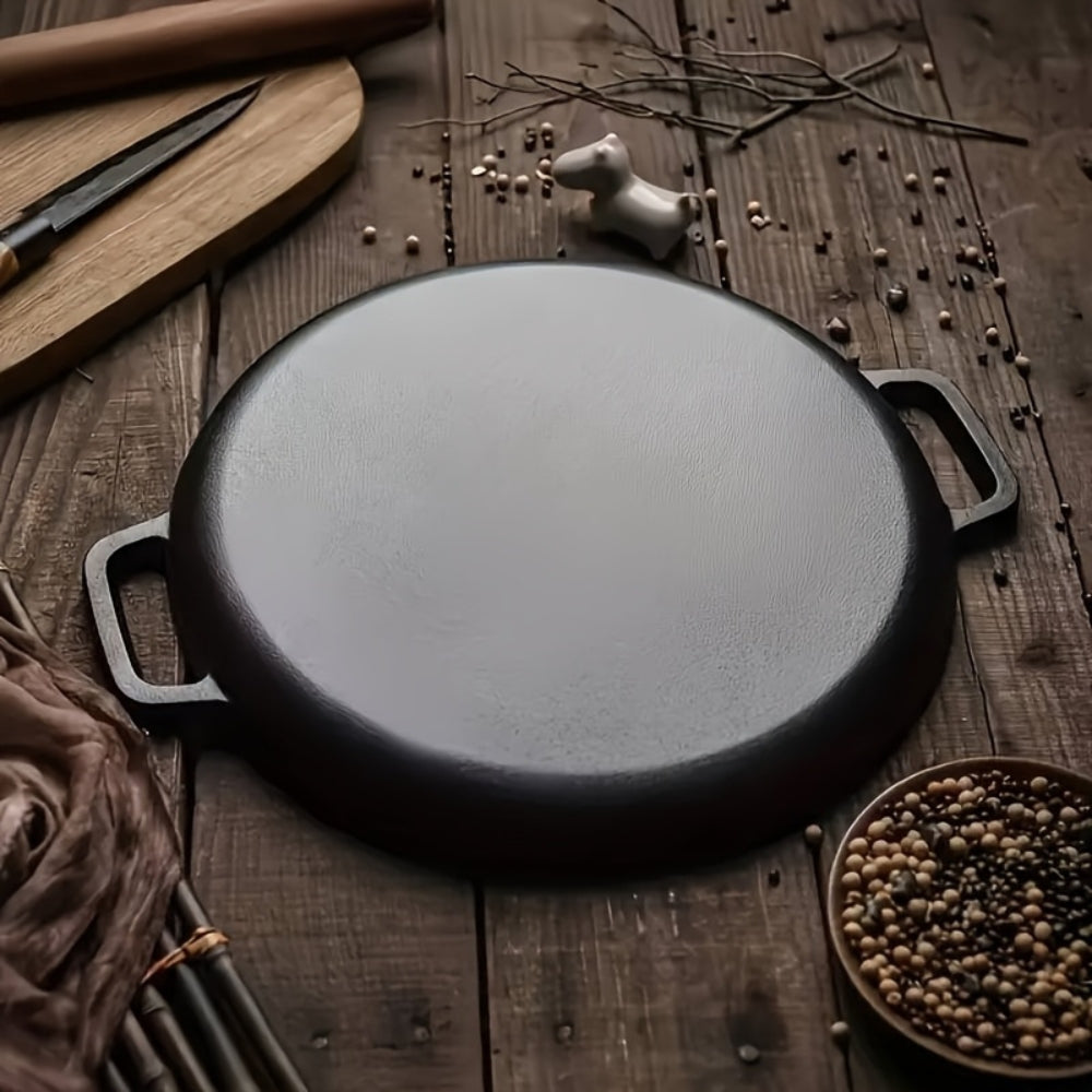 Non-Stick Cast Iron Griddle Skillet Pan 2