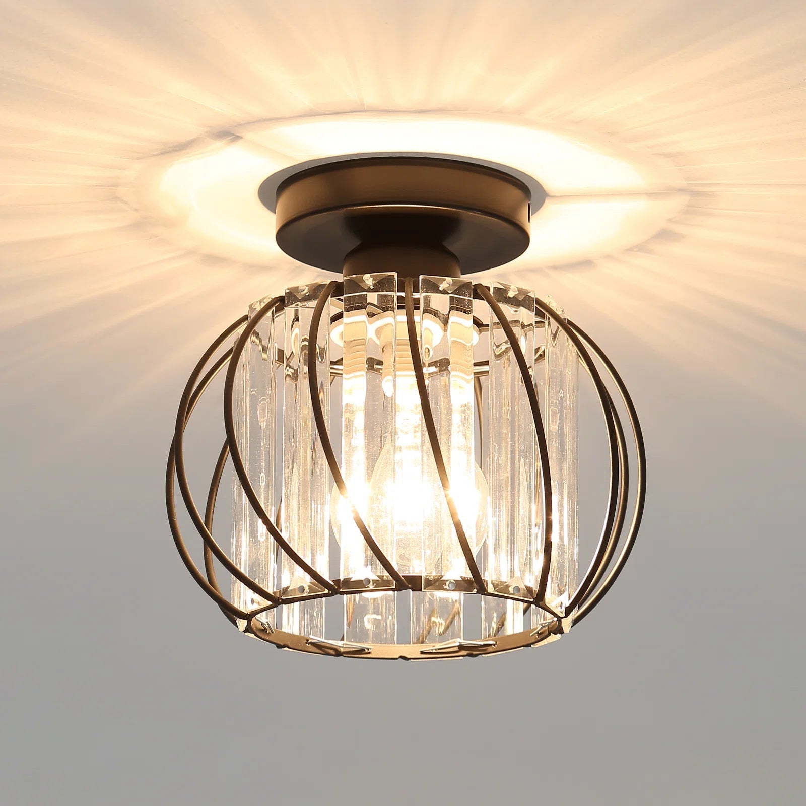 Nordic Luxury | Flush Mount Ceiling Light with Sculptural Design | Elegant Illumination for Serene Spaces