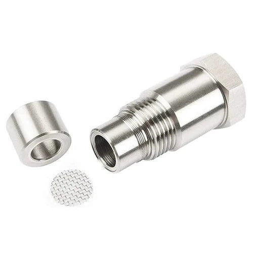 O2 Sensor Adapter | Car Oxygen Sensor Fix with Integrated Catalytic Converter | Durable Stainless Steel Design for Off-Road Performance 2