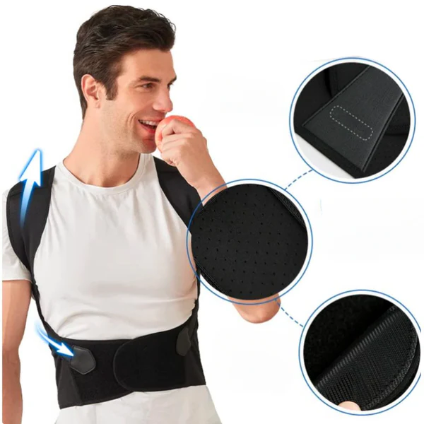 Posture Corrector | Adjustable Back Support Brace with Ergonomic Design | Comfortable Fit for Pain Relief and Improved Posture 3