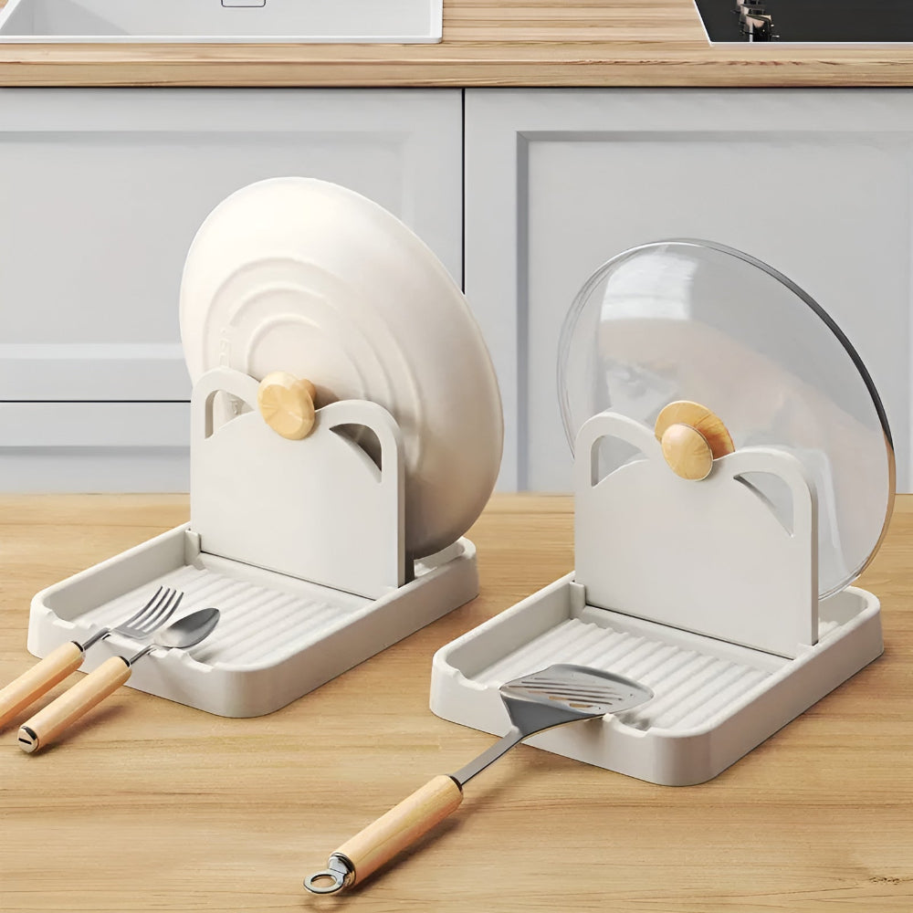 Pot Lid and Utensil Drip Holder 1