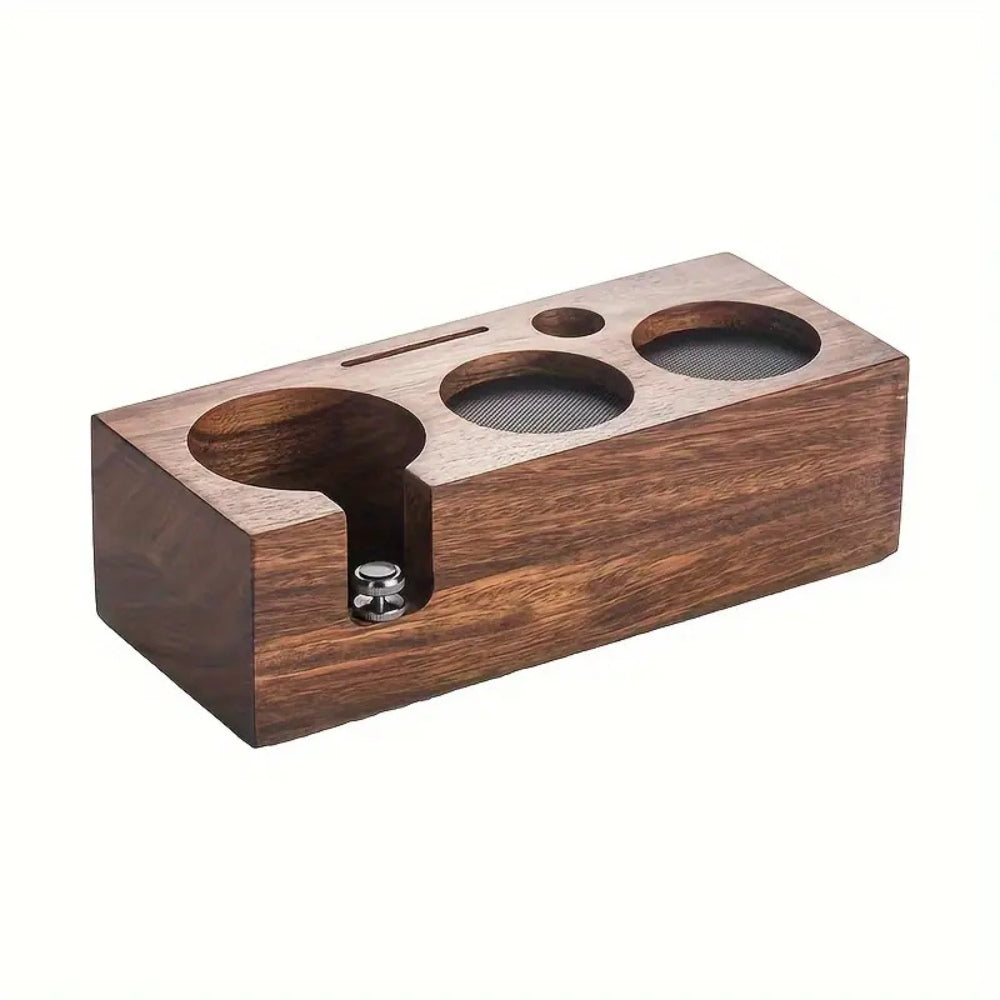 Rectangular Wood Coffee Tamper Station 2