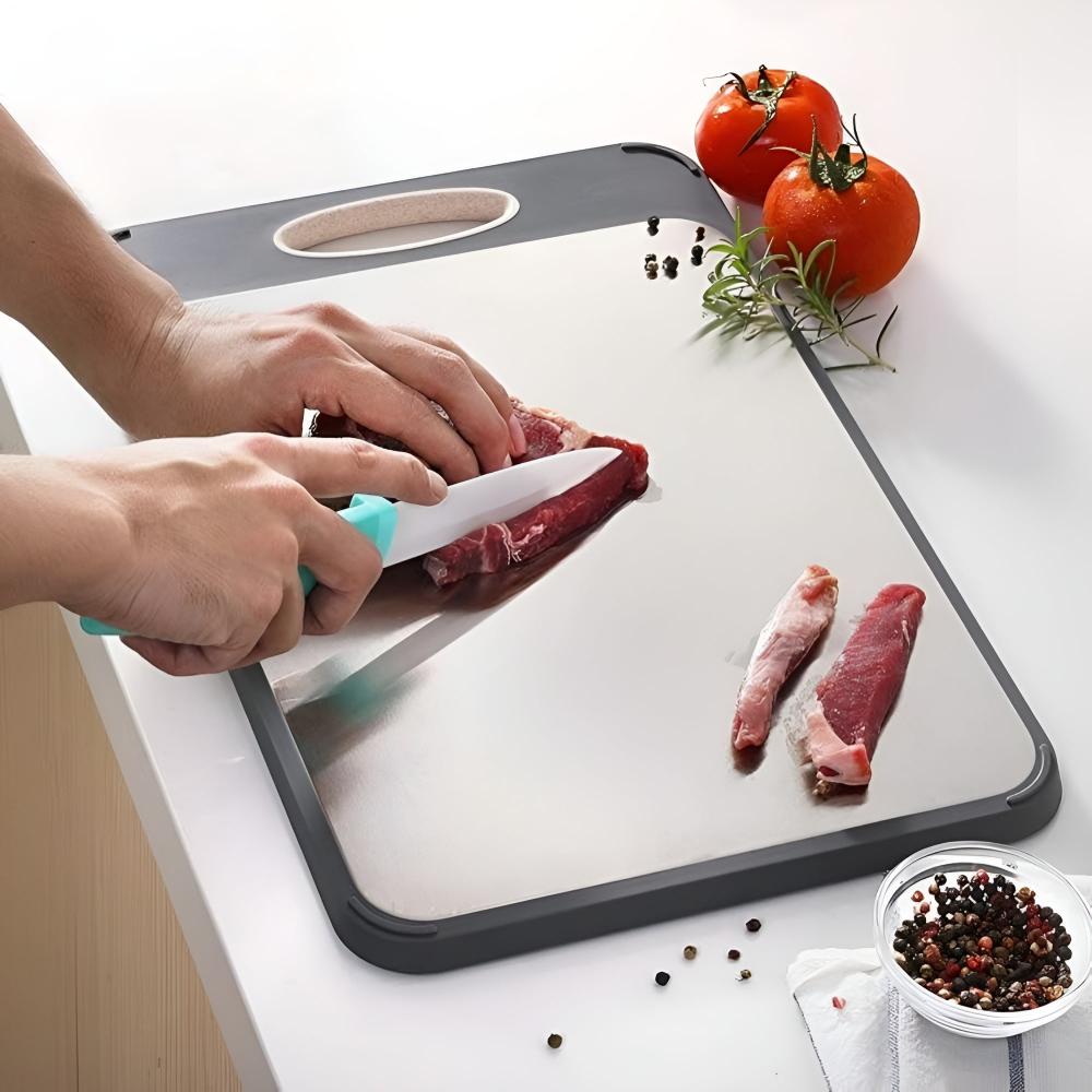 Reversible Stainless Steel Cutting Board 6