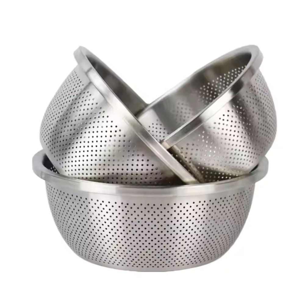 Rinse Mix Stainless Colander Duo Set 5