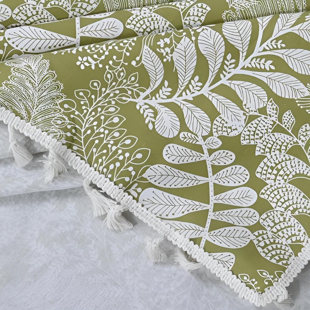 Rustic Charm Embroidered Tablecloth 2