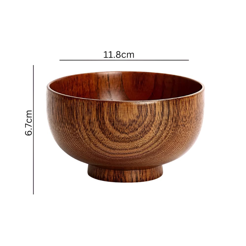 Rustic Jujube Wooden Bowl 0