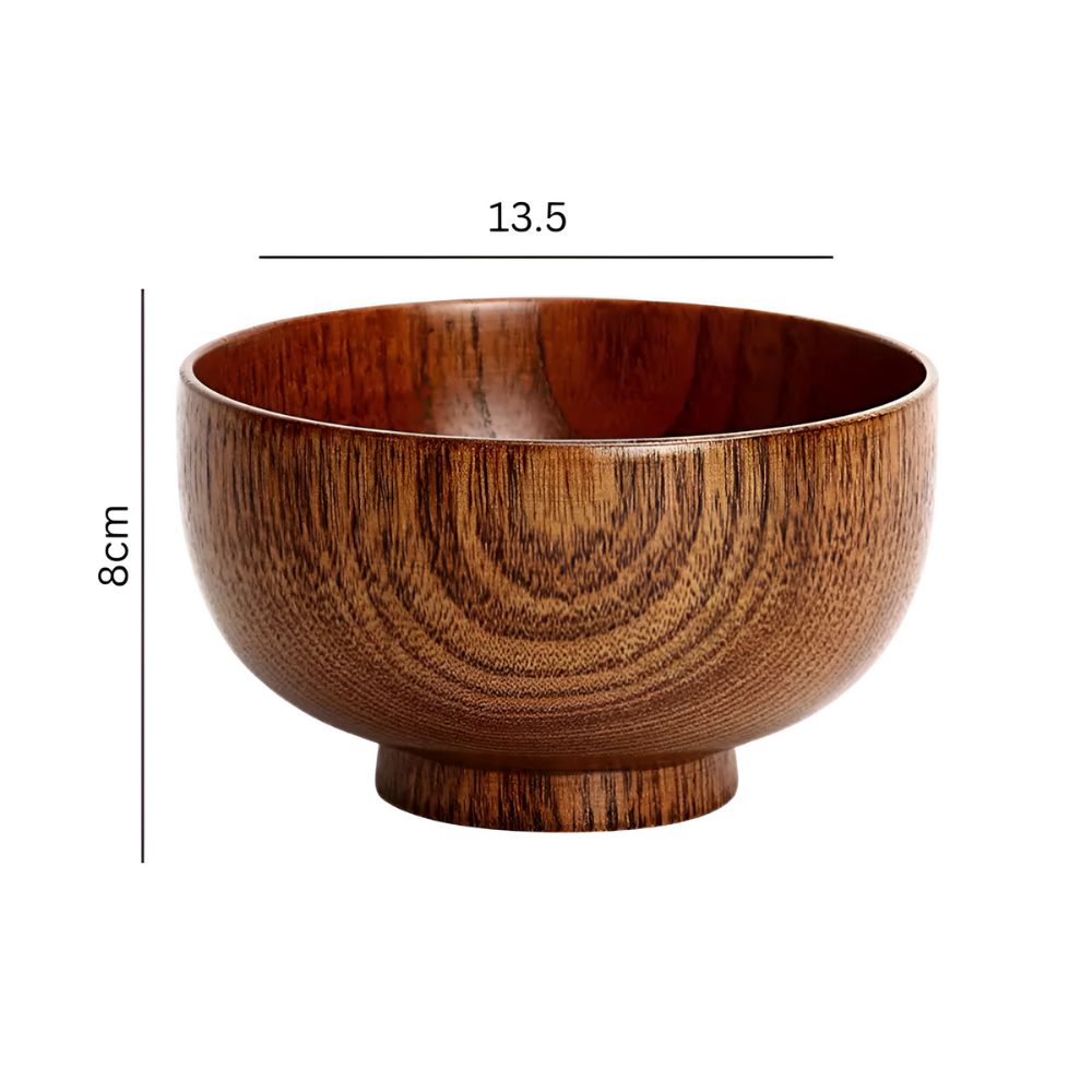 Rustic Jujube Wooden Bowl 4