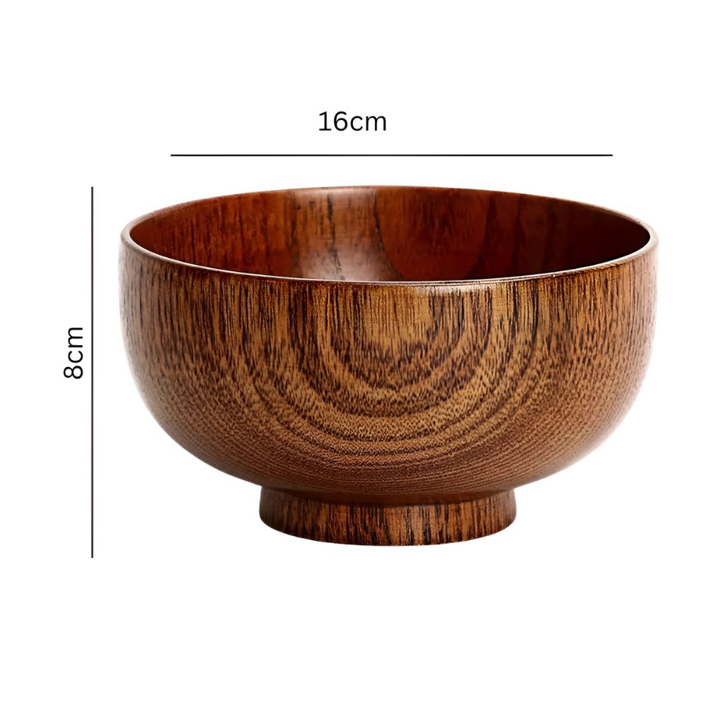 Rustic Jujube Wooden Bowl 5