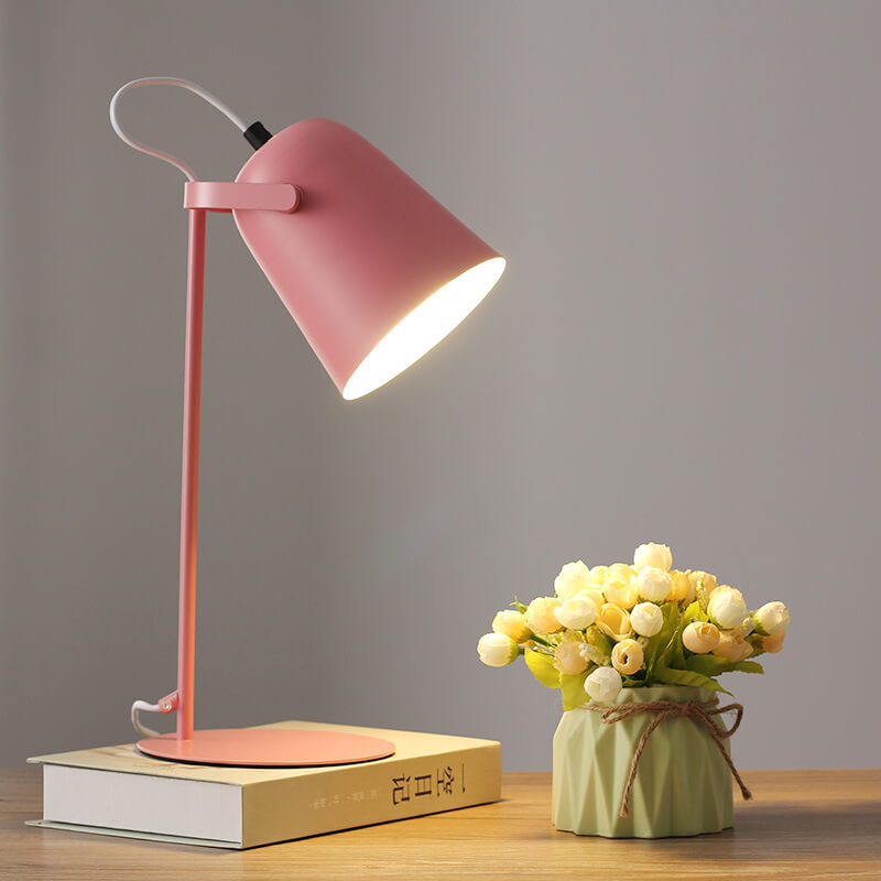 Nordic Macaron Table Lamp | Modern Iron Bucket Design