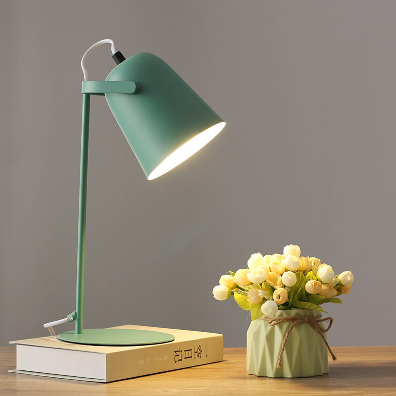 Nordic Macaron Table Lamp | Modern Iron Bucket Design