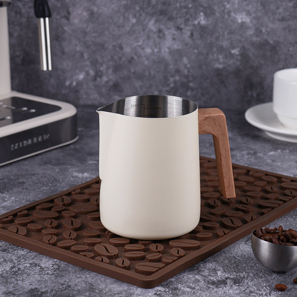 Scandinavian Wood Handle Stainless Milk Pitcher 4