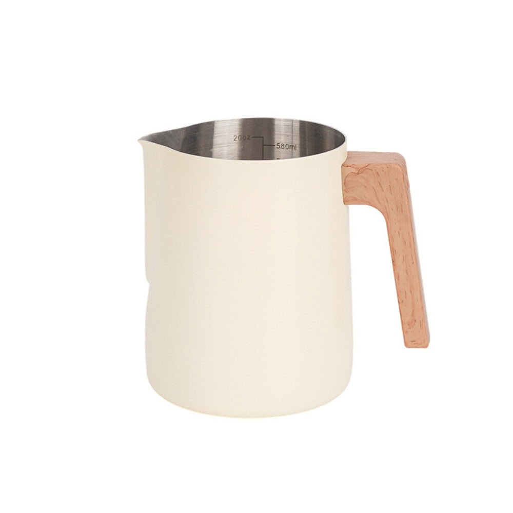 Scandinavian Wood Handle Stainless Milk Pitcher 7