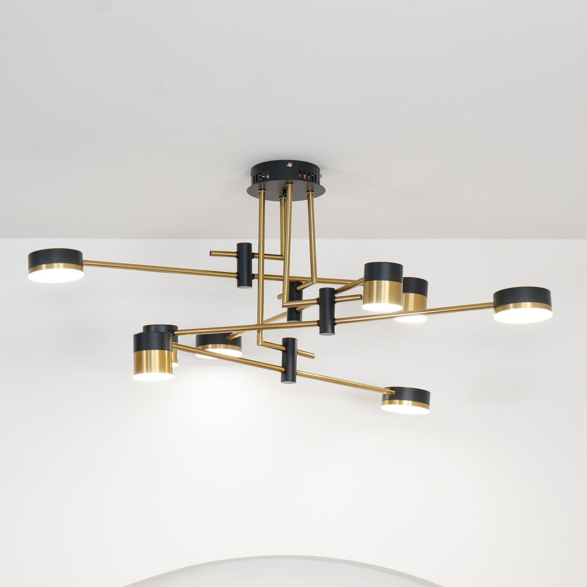 Sculptural Chandelier Contemporary with Integrated LED Lighting | Stylish Hanging Lamps for Dining Room