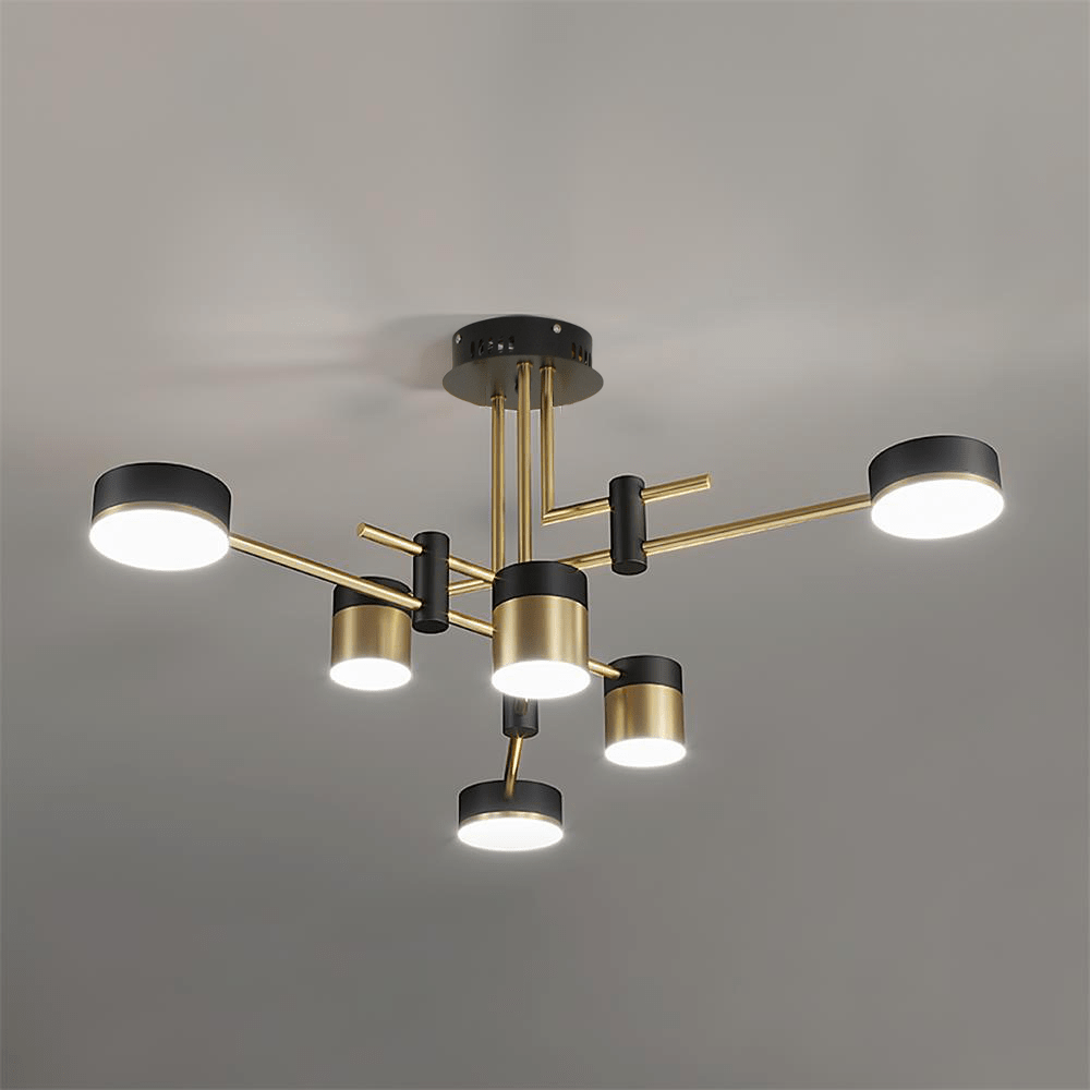 Sculptural Chandelier Contemporary with Integrated LED Lighting | Stylish Hanging Lamps for Dining Room