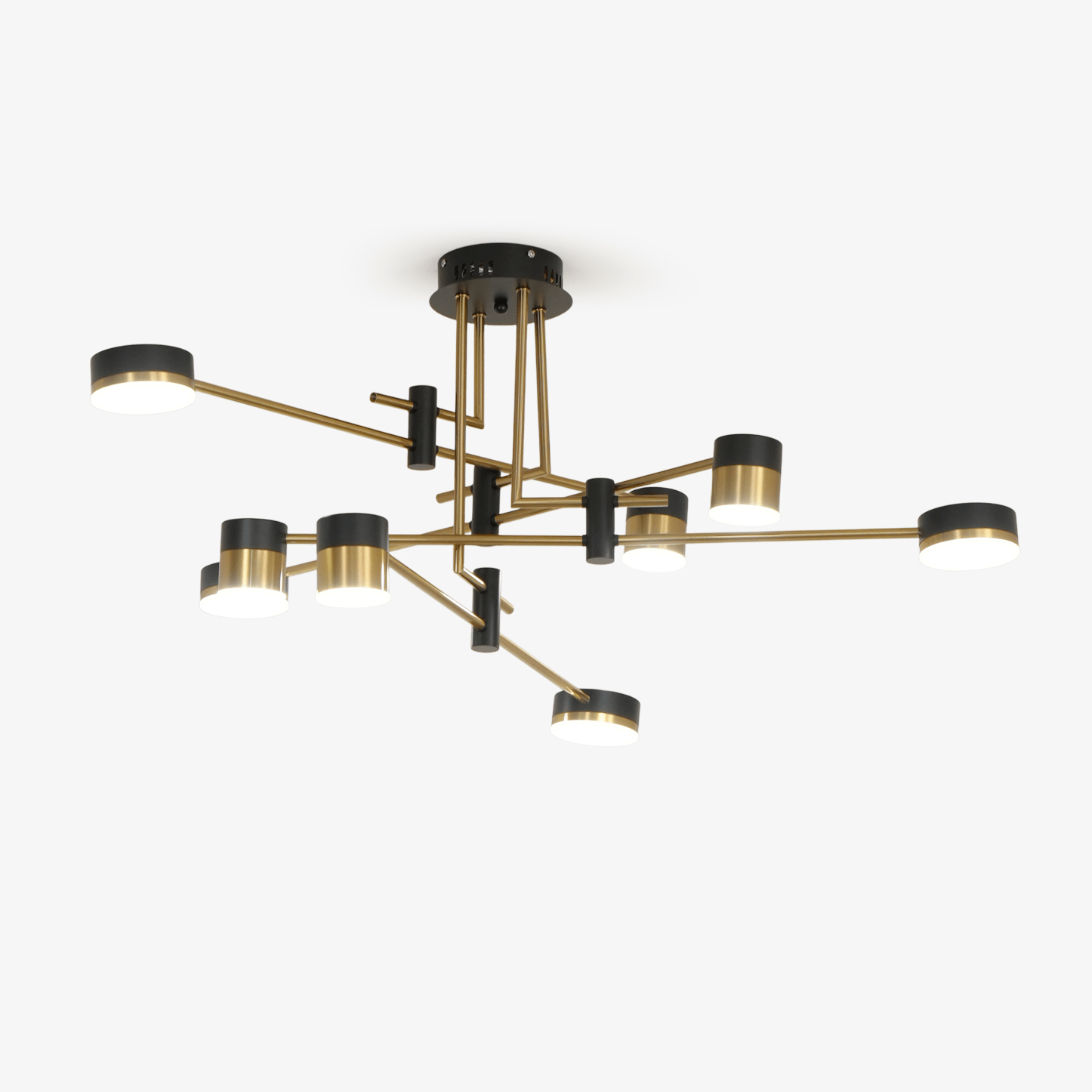 Sculptural Chandelier Contemporary with Integrated LED Lighting | Stylish Hanging Lamps for Dining Room