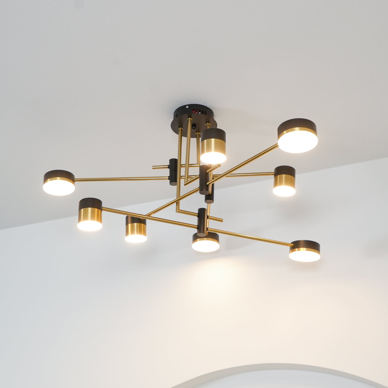 Sculptural Chandelier Contemporary with Integrated LED Lighting | Stylish Hanging Lamps for Dining Room