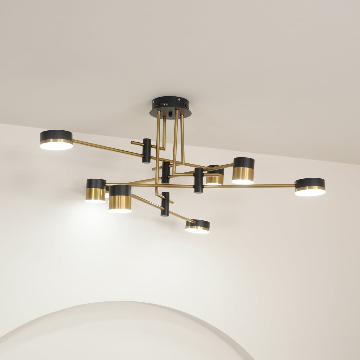 Sculptural Chandelier Contemporary with Integrated LED Lighting | Stylish Hanging Lamps for Dining Room