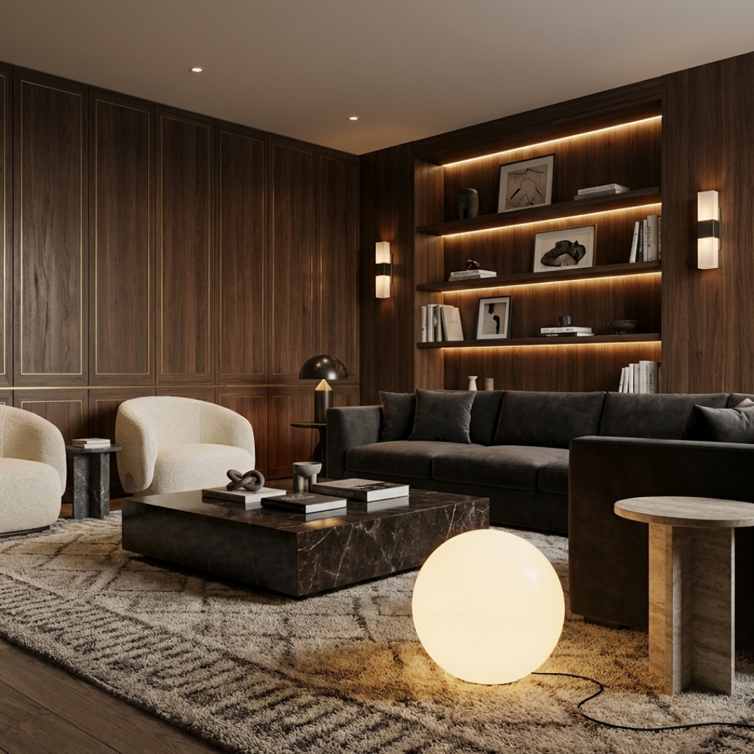 Sculptural Floor Lamp | Globe-Shaped Design for Soft Light Diffusion | Minimalist Style for Modern Interiors