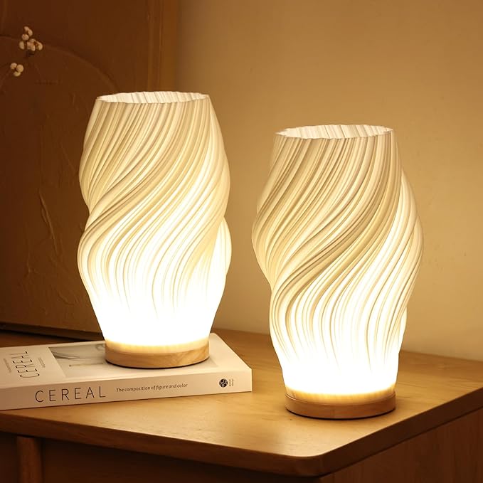 Pleated LED Table Lamp | Soft Sculptural Glow