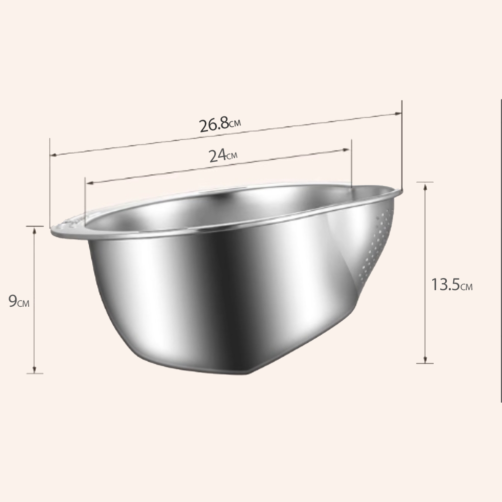 Smart Drain Food Mesh Colander 4