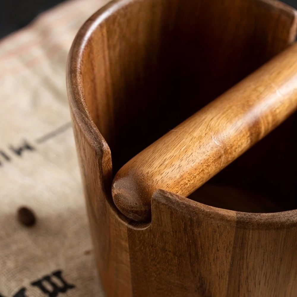 Solid Wood Coffee Knock Box 1