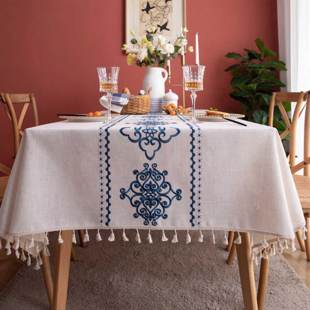 Sorella Luxe Embroidered Tablecloth 0