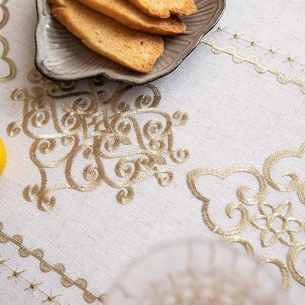 Sorella Luxe Embroidered Tablecloth 6