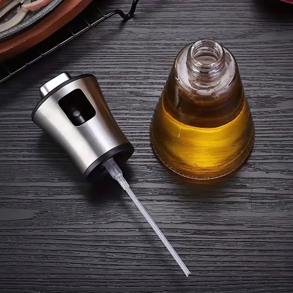 Stainless Crystal Oil Spray Bottle 1