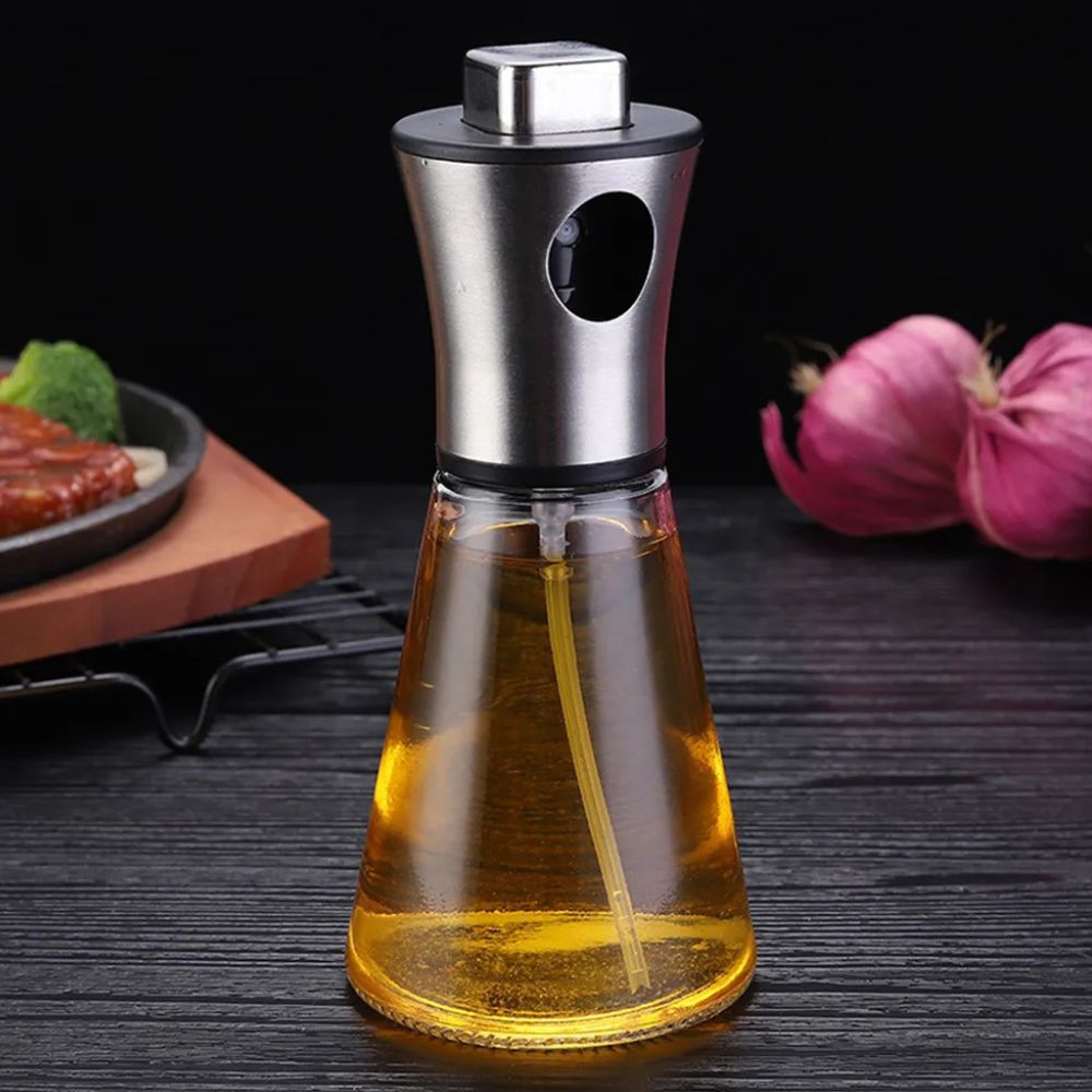 Stainless Crystal Oil Spray Bottle 4
