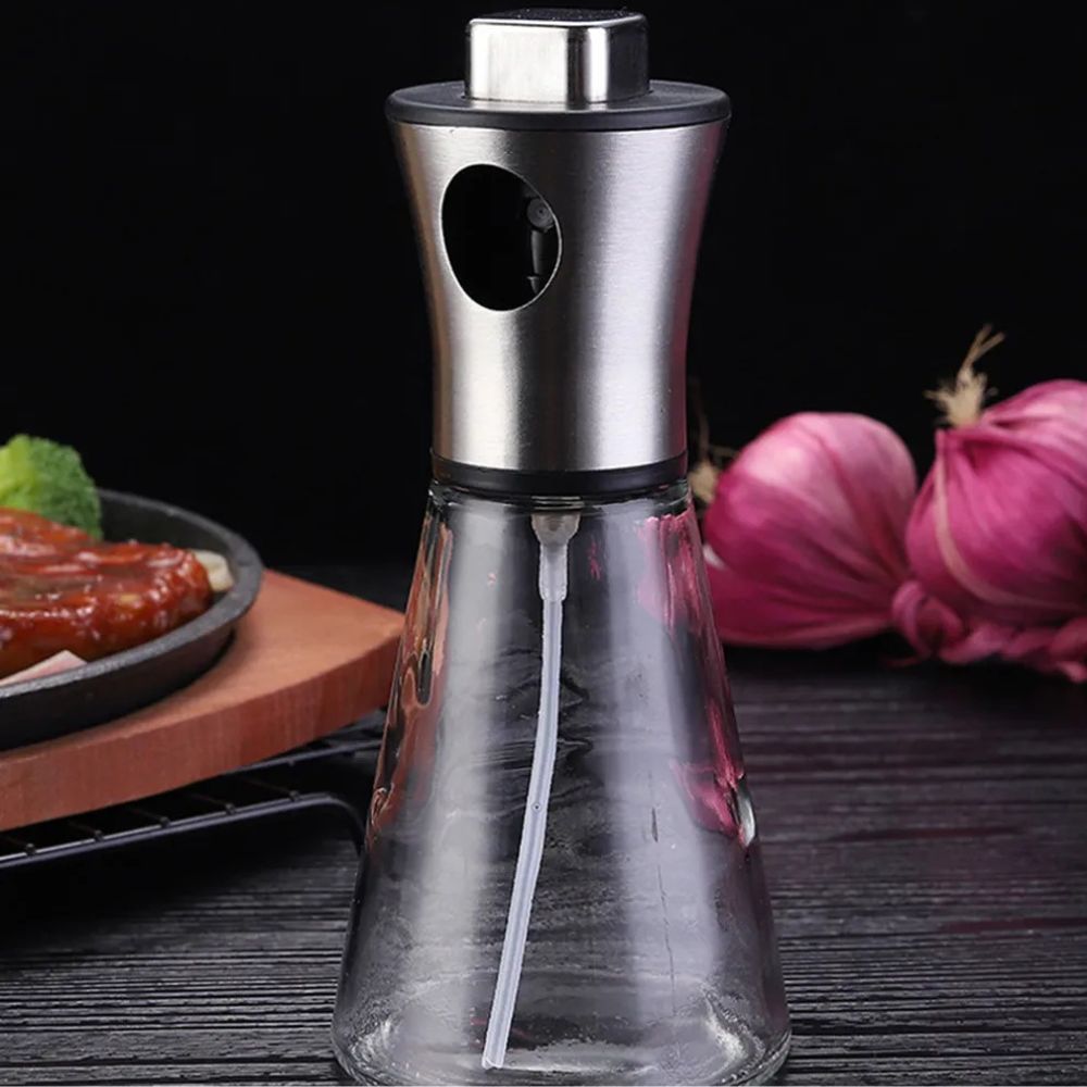 Stainless Crystal Oil Spray Bottle 5