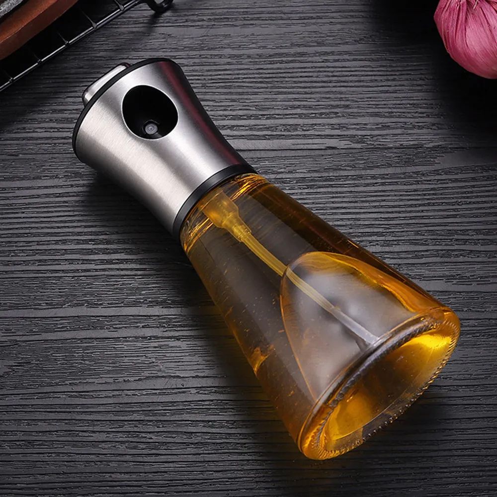 Stainless Crystal Oil Spray Bottle 6