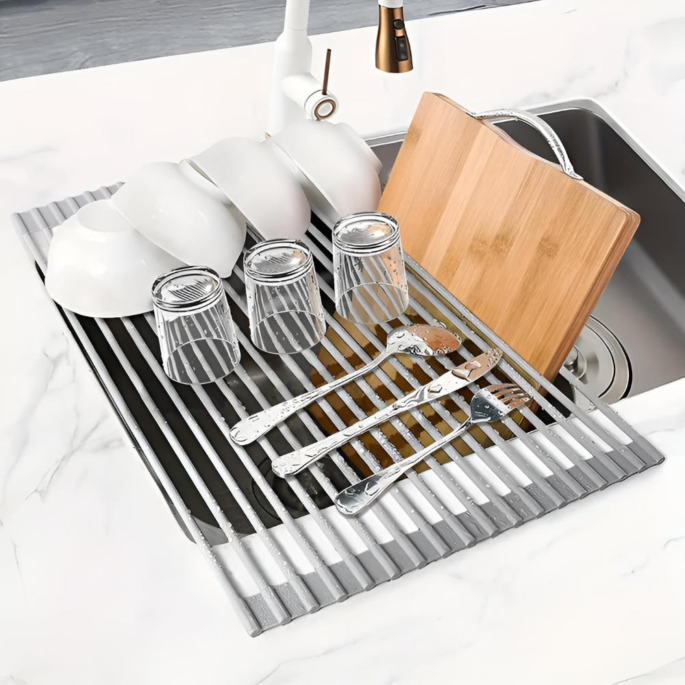Stainless Steel Dish Drying Rolling Rack 6