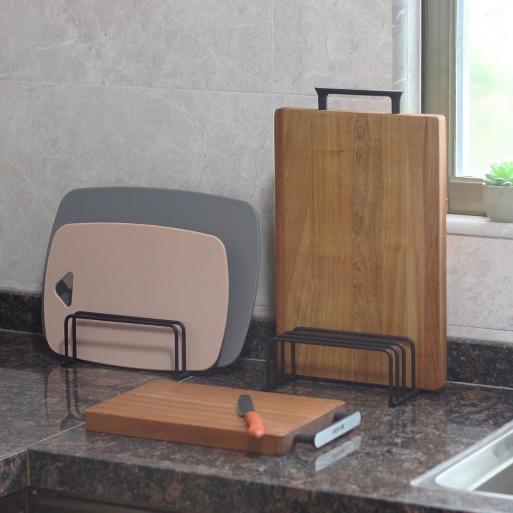Steel Cutting Board Storage Rack 1