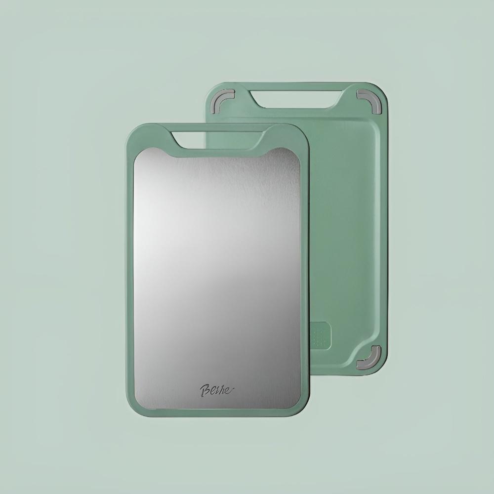 Stylish Double-Sided Stainless Steel Chopping Board 0