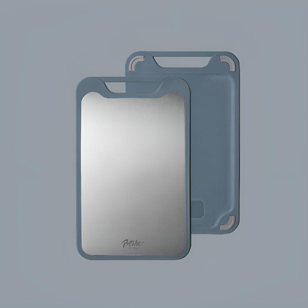 Stylish Double-Sided Stainless Steel Chopping Board 7