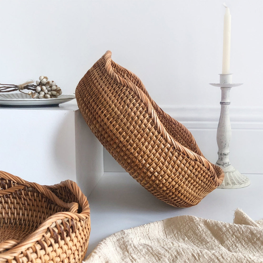 Stylish Handwoven Rattan Basket 5