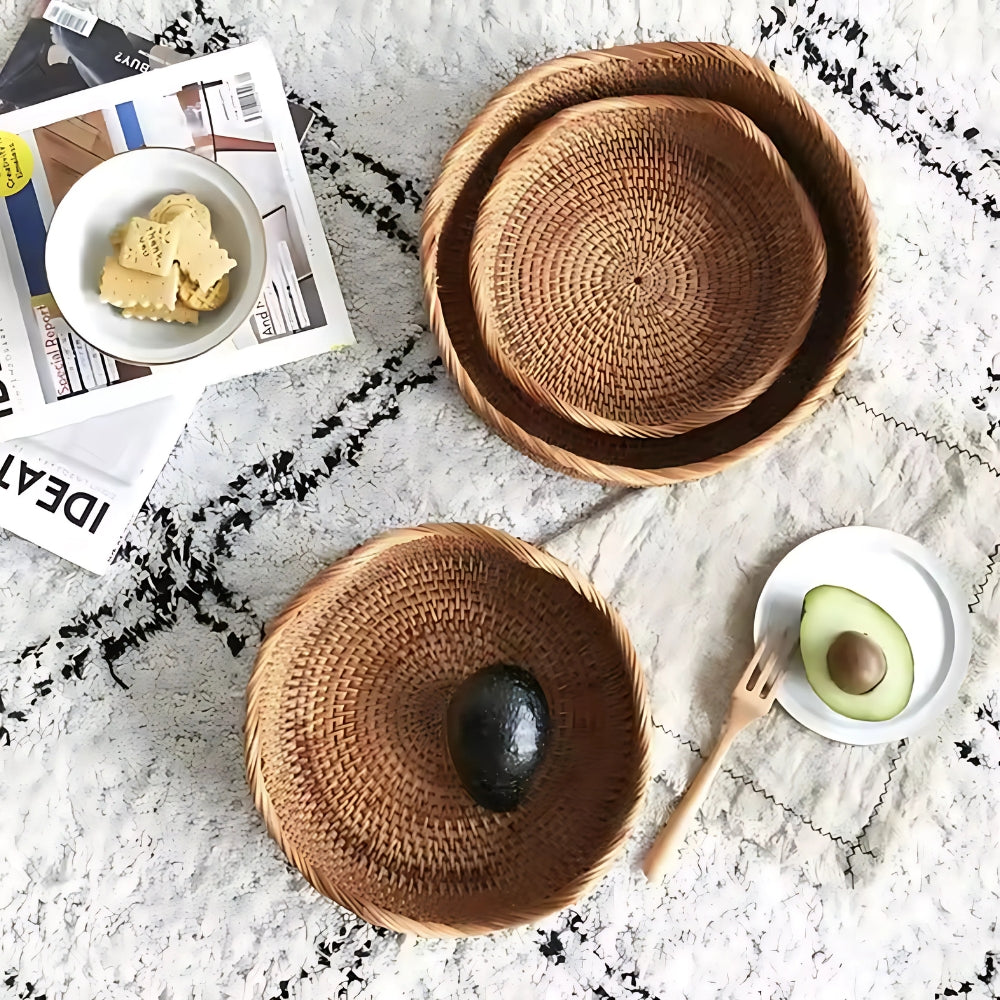 Stylish Handwoven Rattan Basket 6