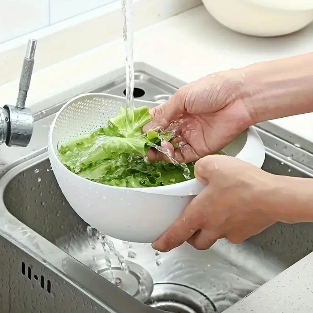 Terra Flow Wash & Drain Colander 1