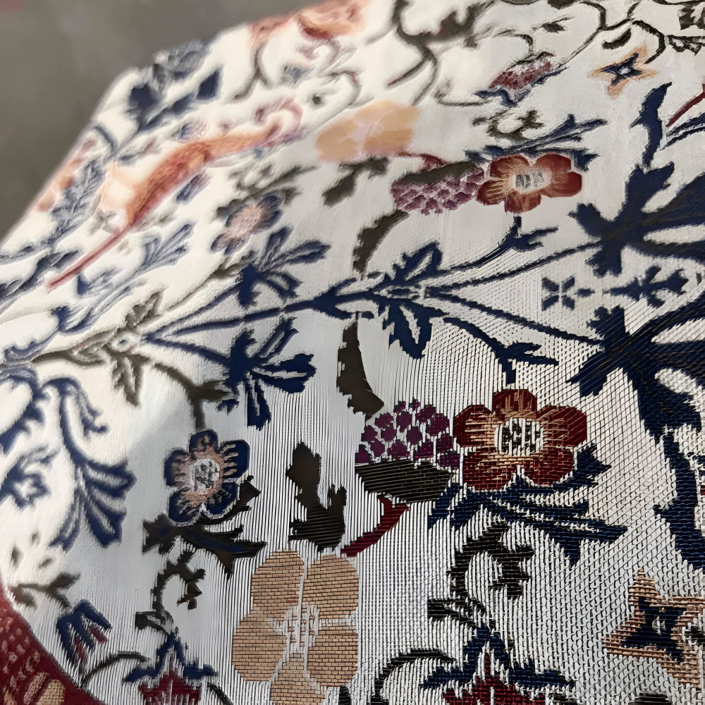 Vintage Floral & Bird Jacquard Table Runner 6