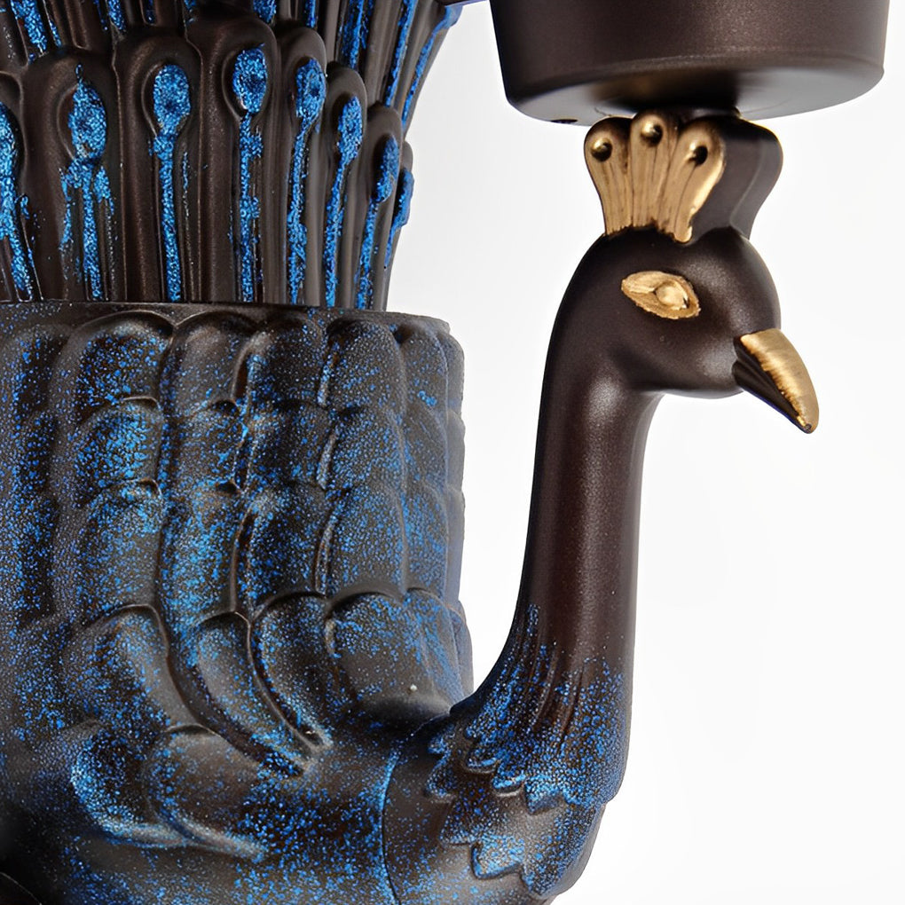Vintage Peacock | Outdoor Wall Light with Weather-Resistant Design | Elegant Ambiance for Gardens and Villas 5