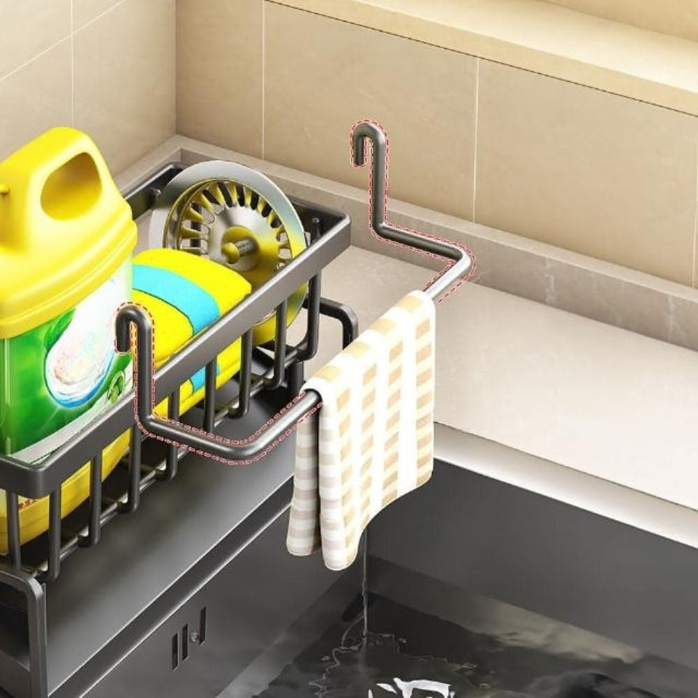 Wall Mounted Sponge Soap Dish Towel Rack 7