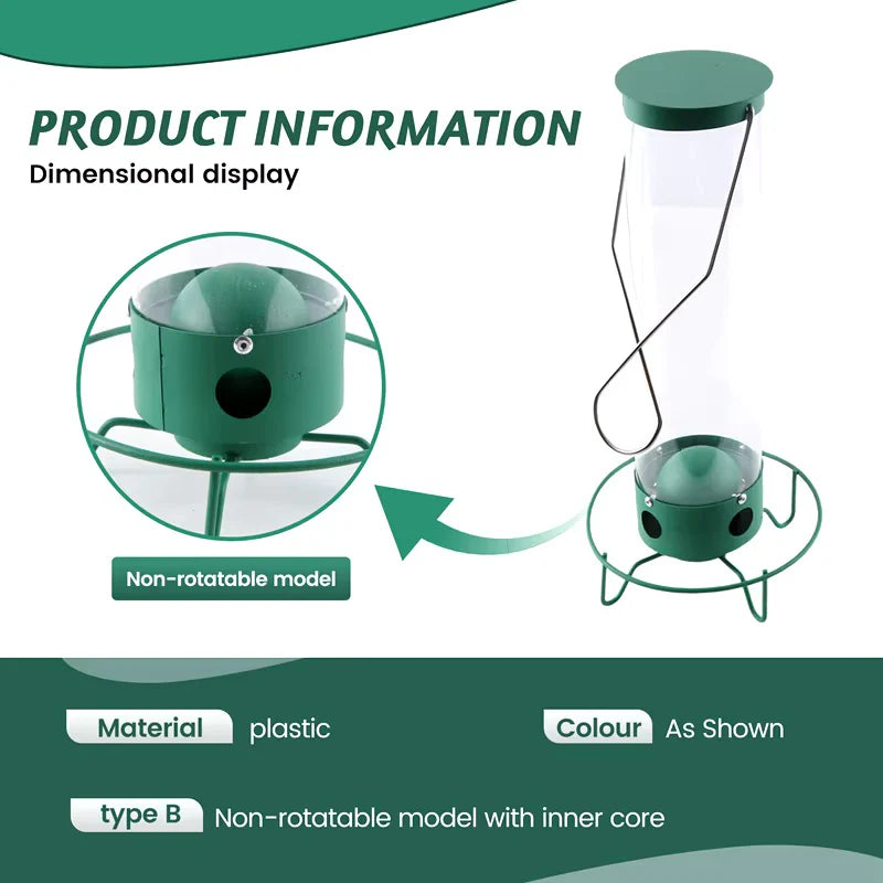 Wildlife Haven | Hanging Bird Feeder with Squirrel-Proof Design | Durable Solution for Backyard Birdwatching 3