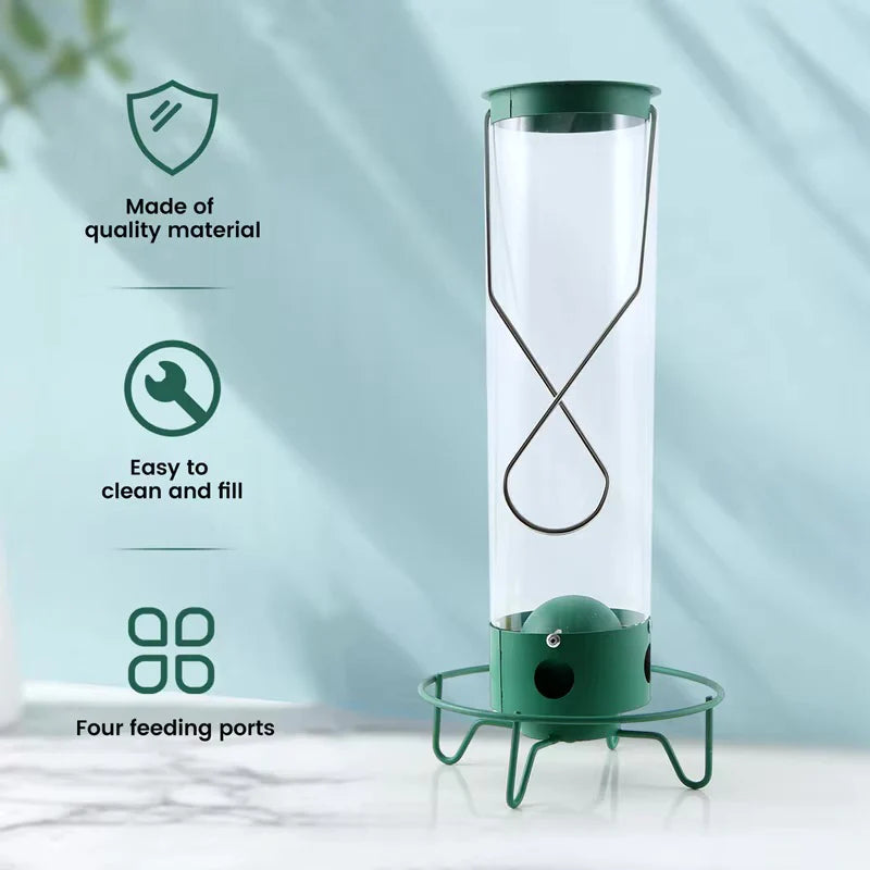 Wildlife Haven | Hanging Bird Feeder with Squirrel-Proof Design | Durable Solution for Backyard Birdwatching 4