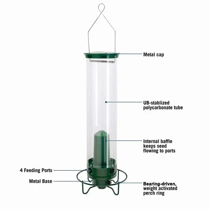 Wildlife Haven | Hanging Bird Feeder with Squirrel-Proof Design | Durable Solution for Backyard Birdwatching 7