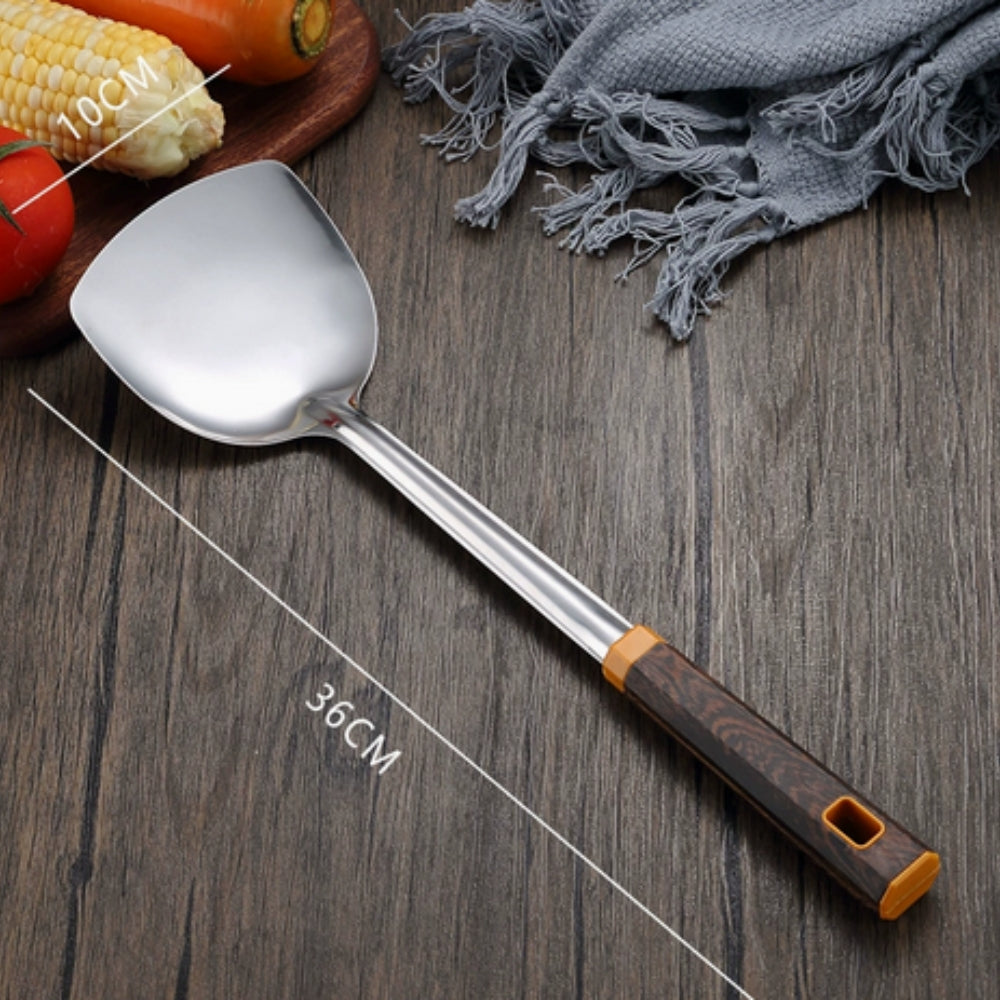 Wood Grain Stainless Steel Utensils | 6pcs Set 3