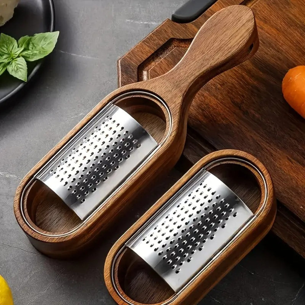 Wood Grip Cheese Grater 2